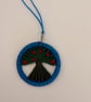 Handmade Tree of Life Hanging Decoration - Upcycled Dorset Button Ornament - Image 2