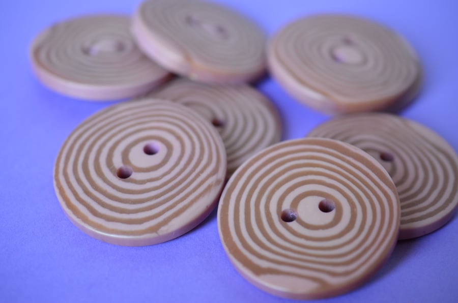 45mm Dusky Pink Plastic Buttons Extra Large Button (PBXL1)