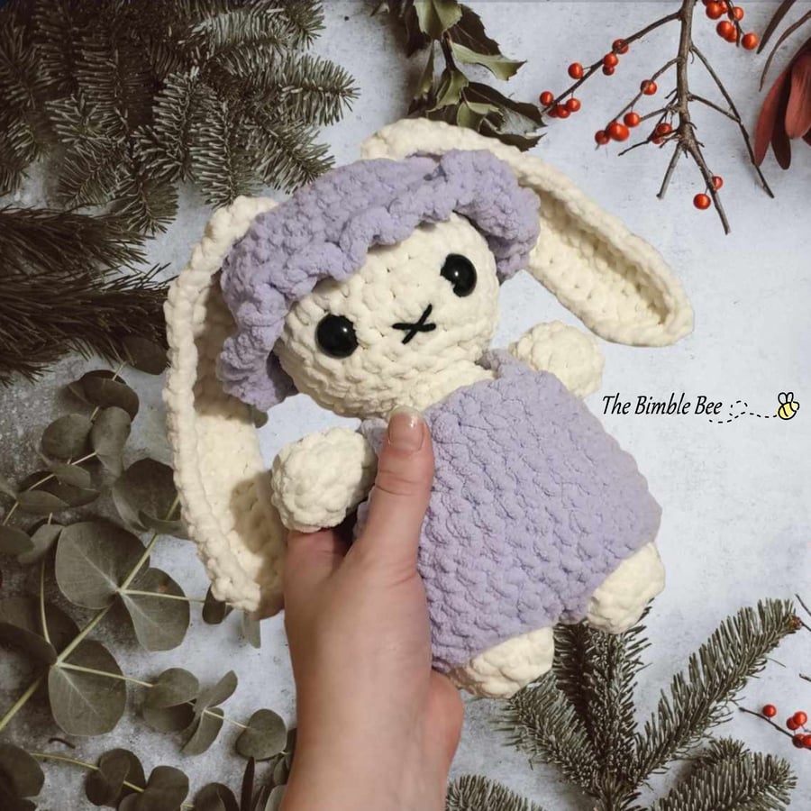 Flopsy overalls Crochet Bunny