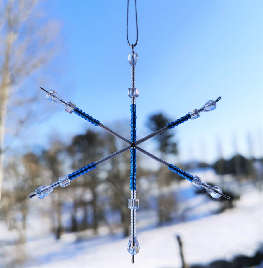 Saltire Snowflake Decoration