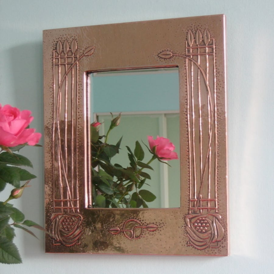 Copper mirror,Mackintosh style