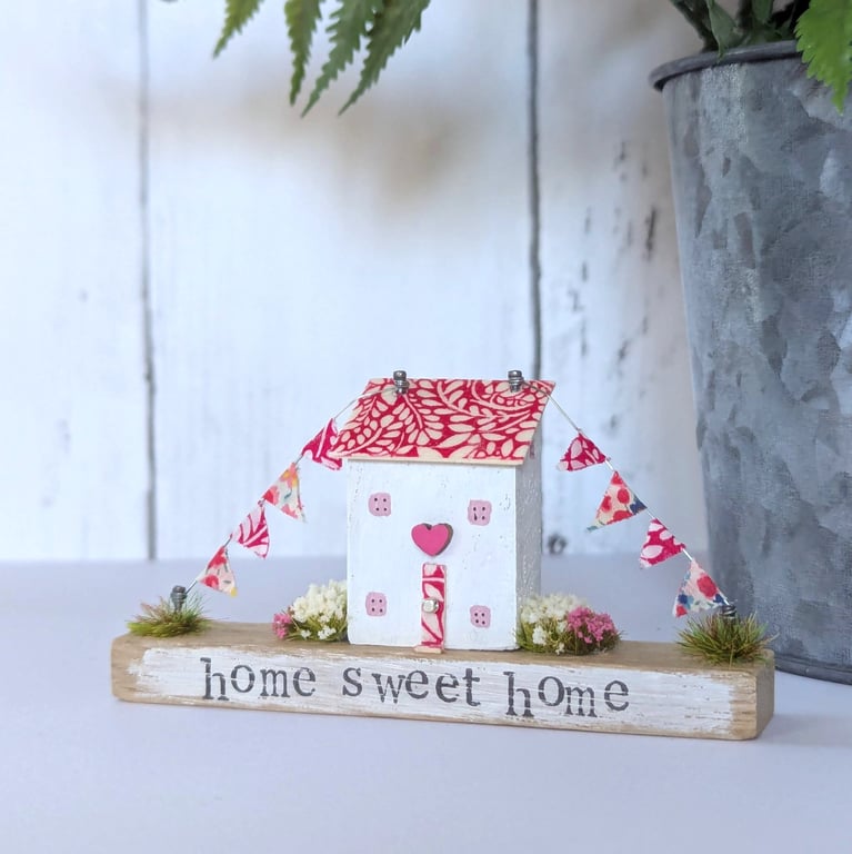 Handmade Oak Country Cottage Home Decor 'Home Sweet Home''