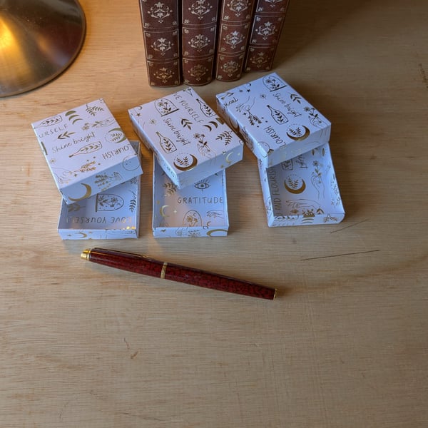 A three-box set of ultra-thin gift boxes for earrings - Shine Bright