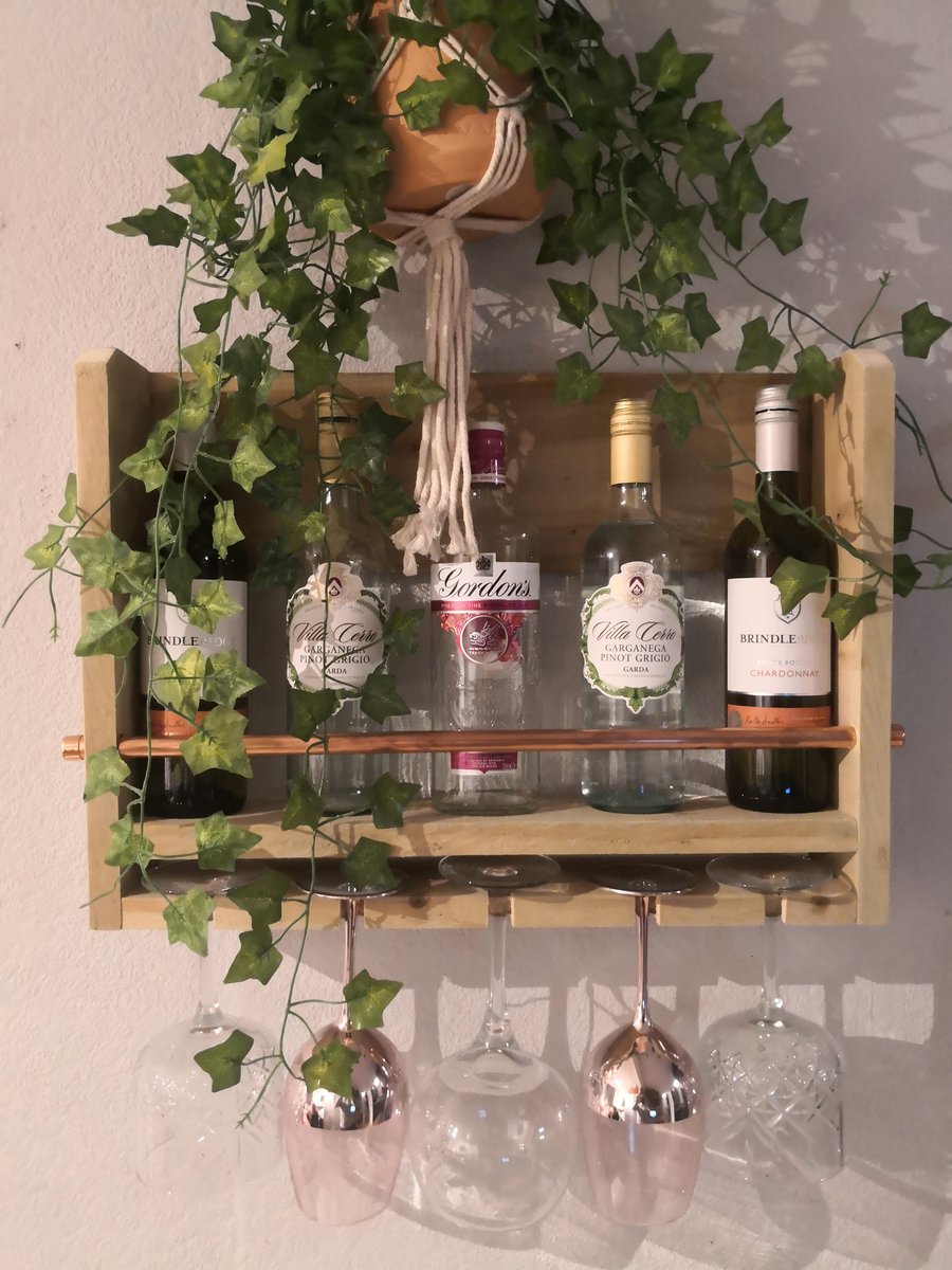 Personalised Wine Rack Gin Bar