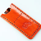 Personalised Motorcycle Leather Comb Case, Handmade Leather Pocket Comb Case