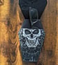 Handmade Skull Coffin Holder – Gothic Pen & Glasses Case – Alternative Makeup Po