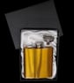 Personalised 8oz Stainless Steel Hip Flask Gift Set - both side personalisation. - Image 3