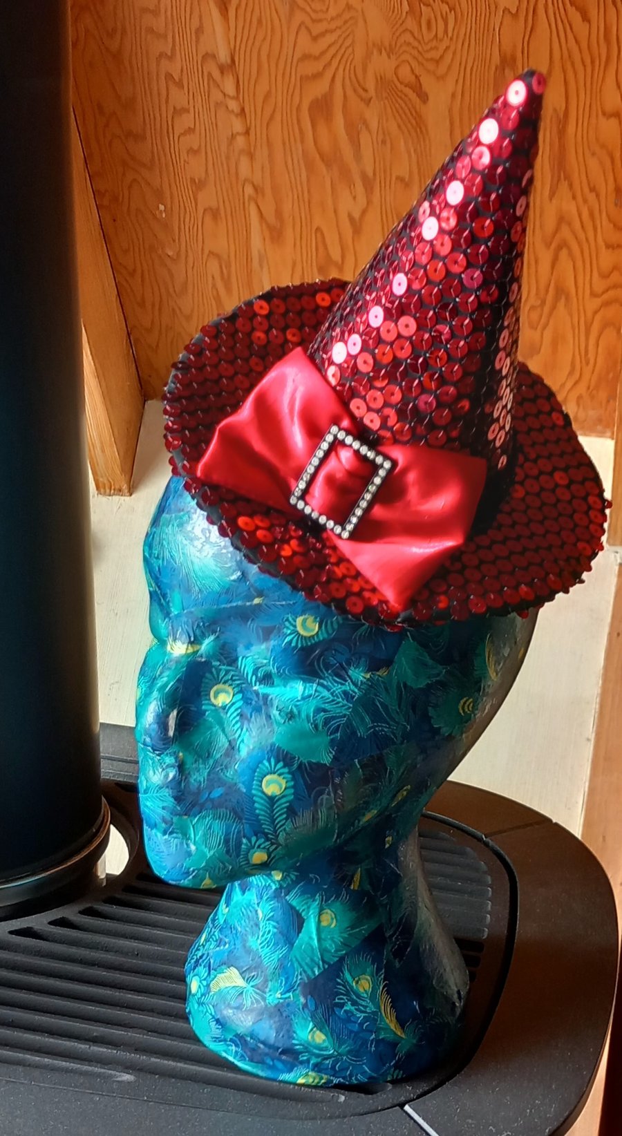Red Sequin Mini Witches Hat