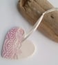 Ceramic heart hanging - Image 1