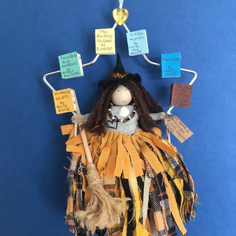 Witch Doll Hanging Decoration, Witch Core, Halloween Decorations