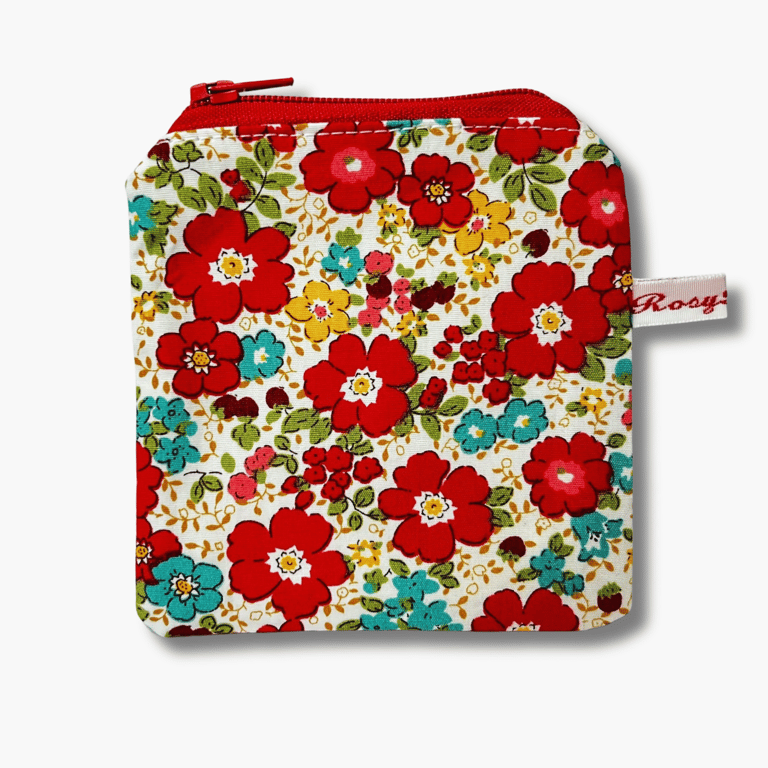 Red Floral Knitting Case - Spanish Summer