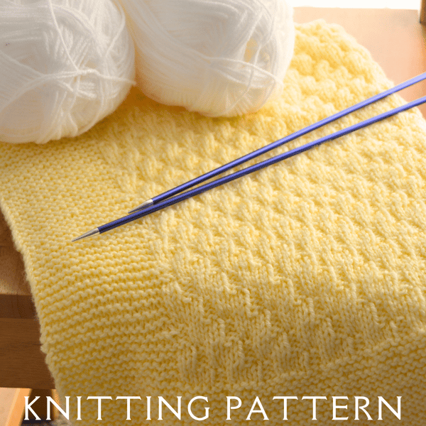 Baby Blanket Knitting Pattern Design 5 PDF Pattern To Print & Knit Yourself