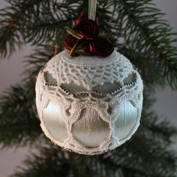 Christmas bauble green Vintage Style, L1