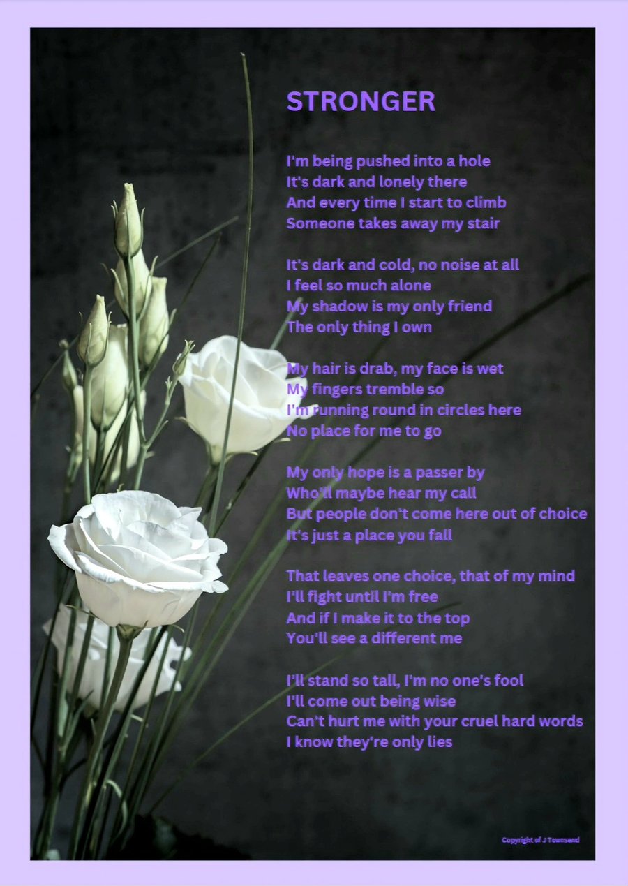 Stronger - An original Poem about being scared and alone