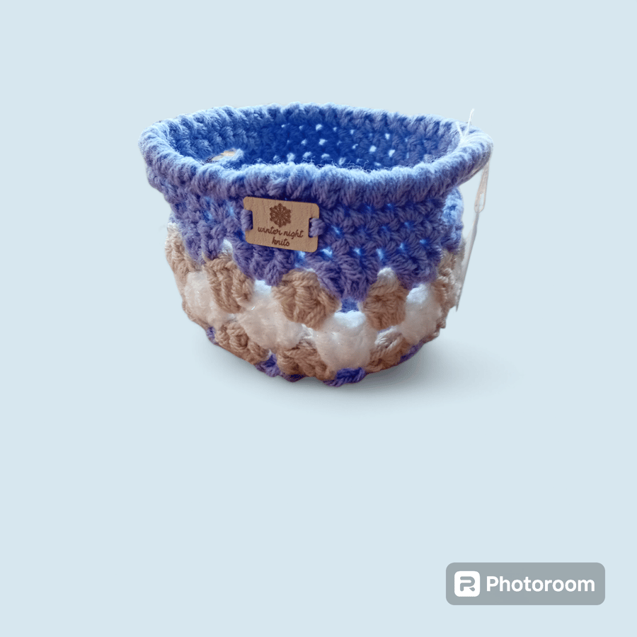 Handmade Crochet Storage baskets 