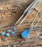 Sterling Silver Forget-Me-Not Teardrop Pendant Necklace - Image 1