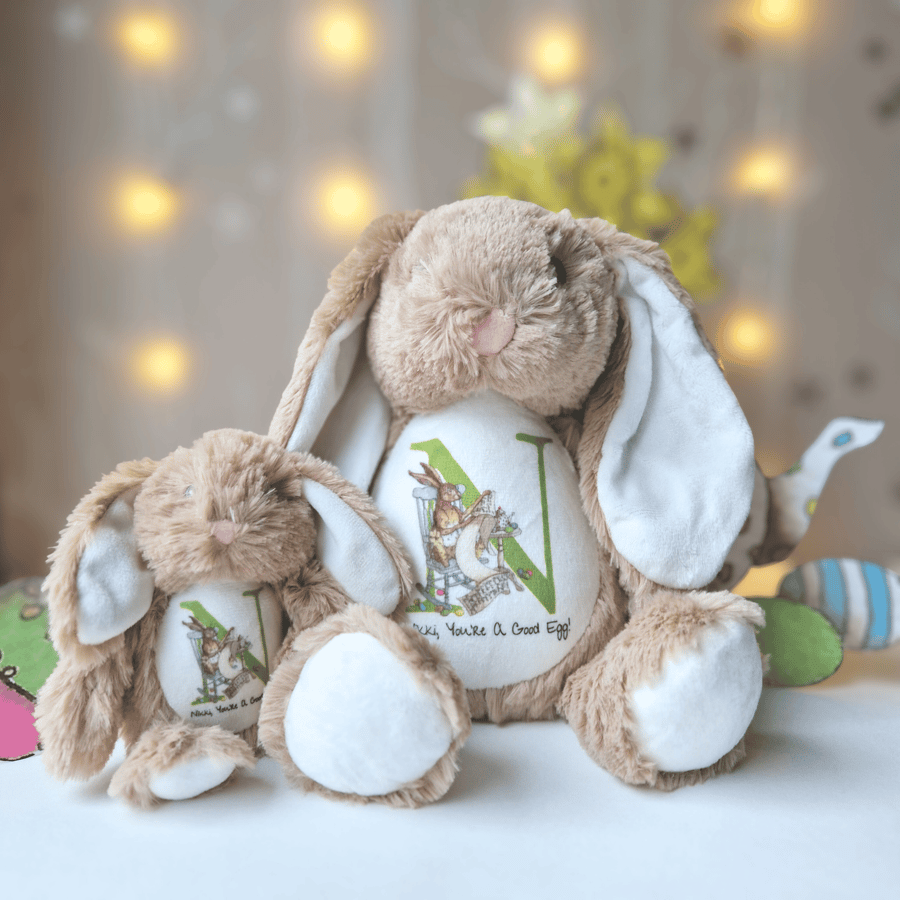 Personalised Plush Easter Hare (Small or Large)