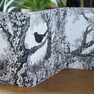 Owls and Blackbirds -  a double-sided concertina card PERFECTLY IMPERFECT