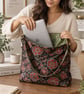 Luxury Reversible Brocade Bag – 34x34 cm - Handmade Two-Sided Shoulder Tote Bag  - Image 2