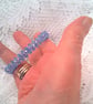 Crystal and Memory Wire Cuff With Safety Chain, Cuff Bracelet, Crystal Bracelet - Image 8