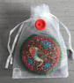 Hand Embroidered Christmas Robin Brooch - Image 5