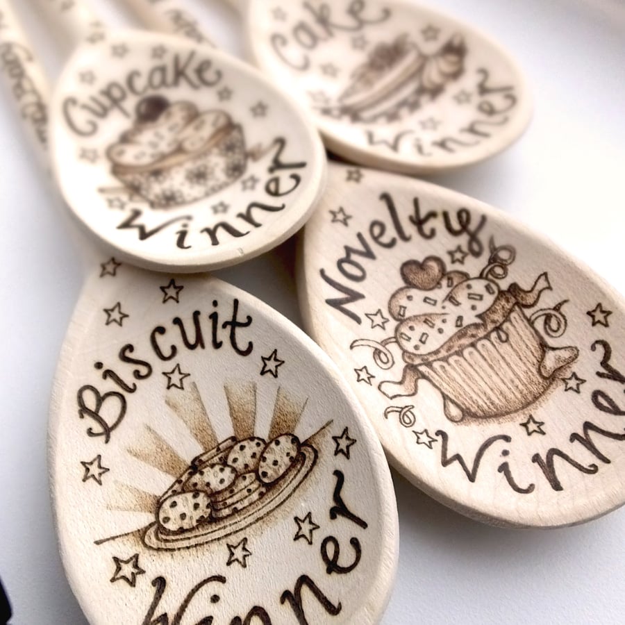 Decorative Wooden Spoon, Personalised Spoon, Custom gift, Pyrography Spoon