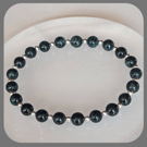 Emerald and Sterling Silver Stacker Bracelet