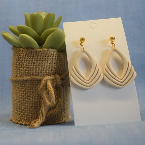 Geometric Teardrop Statement Earrings