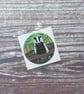 Badger 38mm Round Sticker - Image 1
