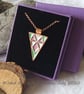 Copper Harlequin Triangular Pendant - Image 4