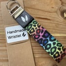 Multicoloured Animal Print Handmade Wristlet
