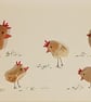 Golden Chickens - Pebble Picture - Framed Unique Handmade Art - Image 6