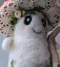 Needle Felted Mushroom Forager - Woollen Decoration  - Image 3