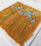 RUST PRINTED EMBROIDERED CARD FLORAL - Image 2