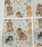 Cockapoo fused glass coasters- cockapoo-dogs-pet coasters-pet gifts-Mothers day 