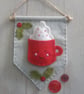 craft kit, sewing kit, Make a hot chocolate felt banner - Image 1