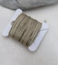 15m Natural Dye Olive Green Nettle Pure Silk Embroidery Thread - Image 3