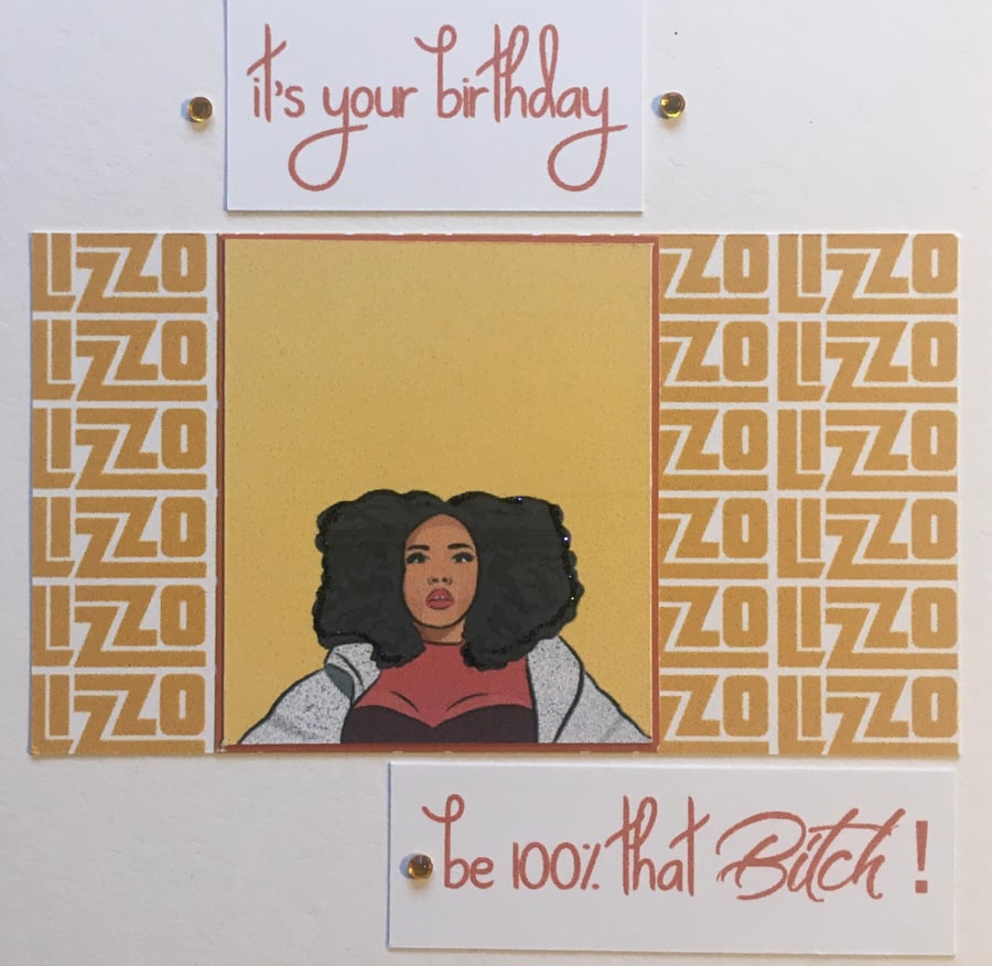 It’s your birthday card - for Lizzo fan