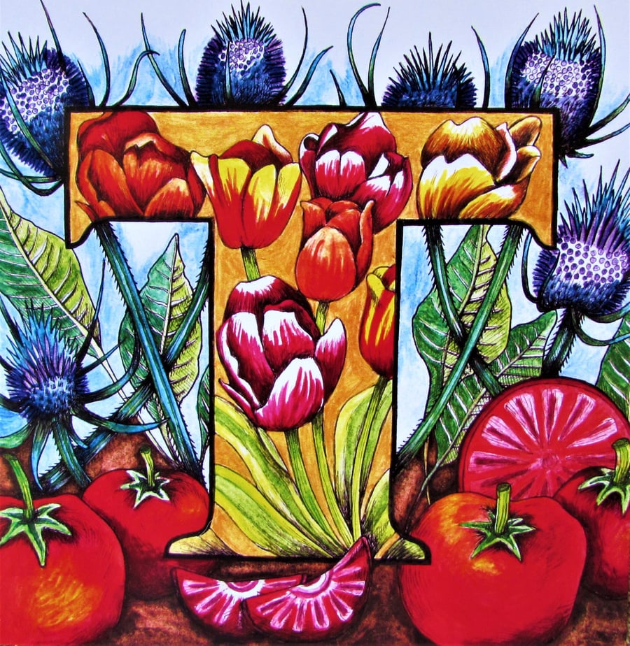 ALPHABET card - T for terrific