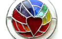 Stained Glass Suncatchers Hearts Love