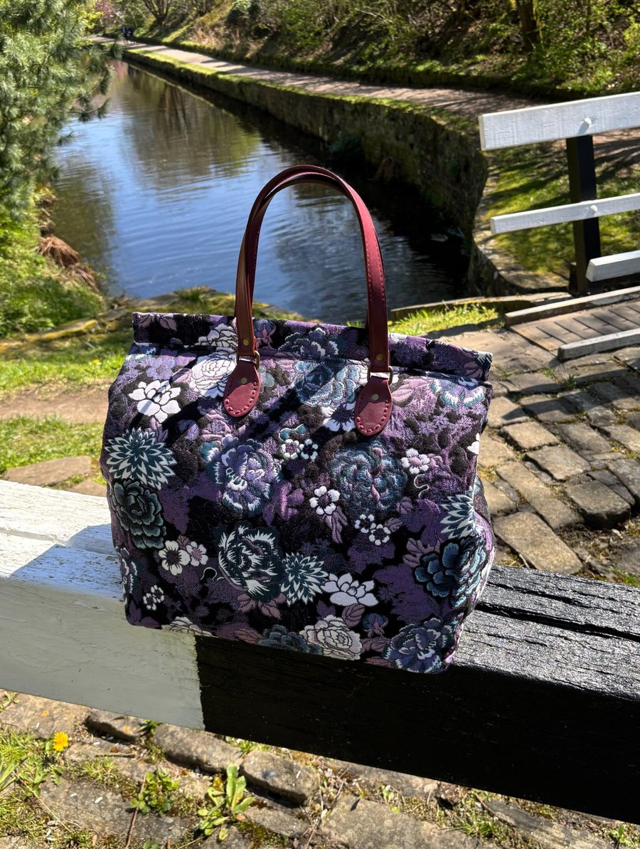 Floral Carpet Bag Mary Poppins Style.