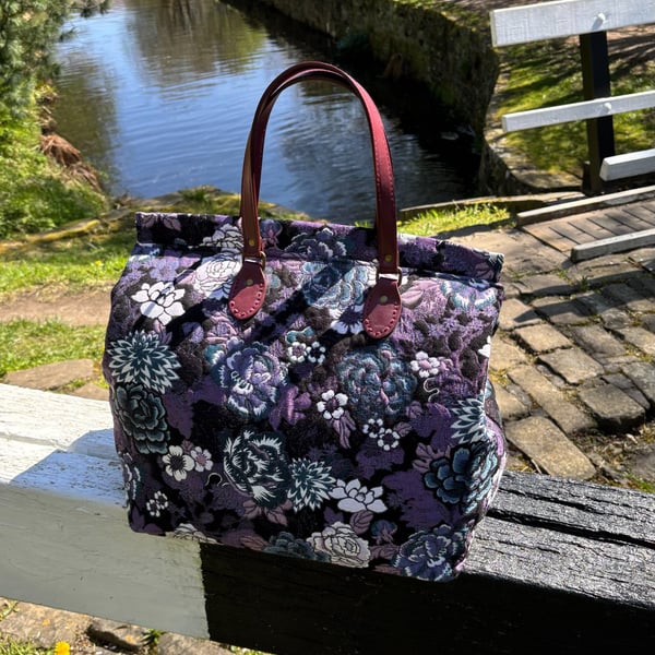 Floral Carpet Bag Mary Poppins Style.