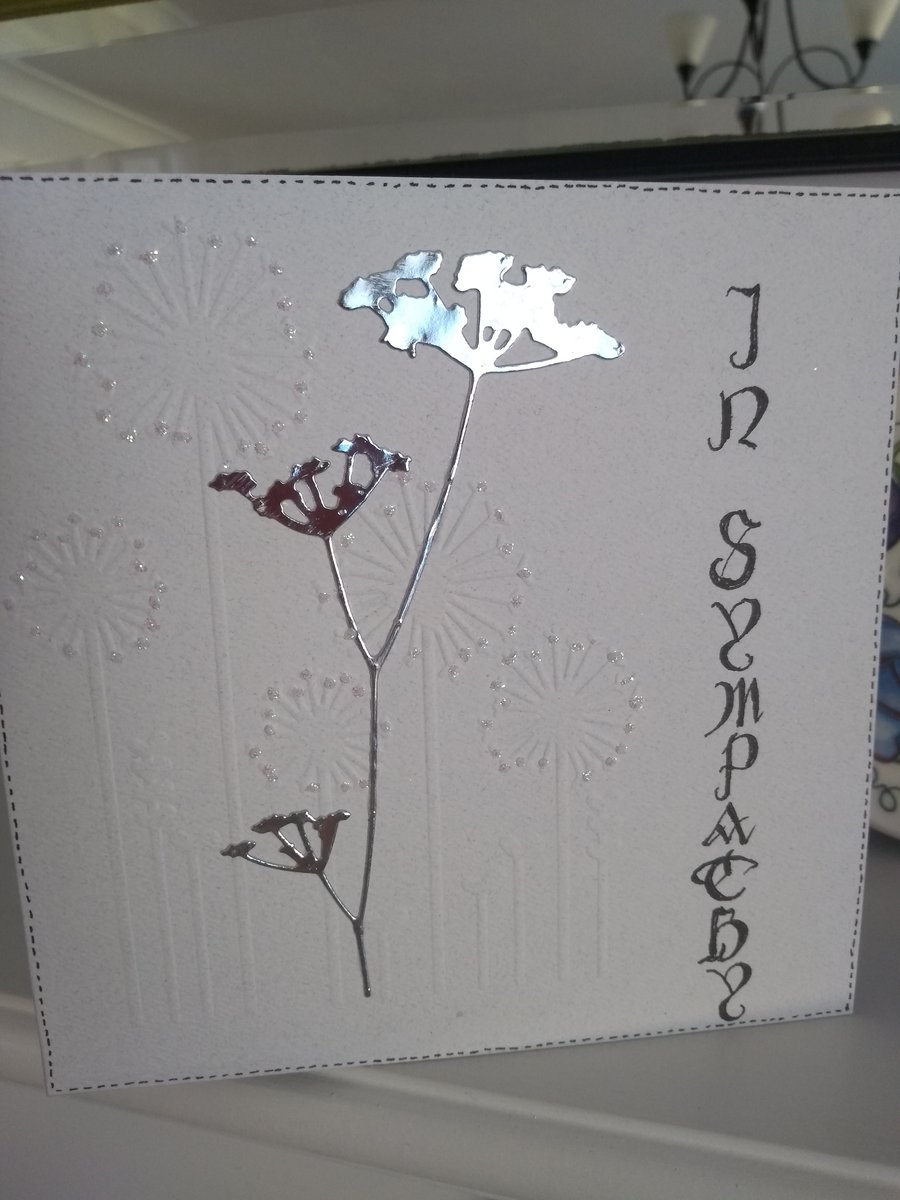Sympathy dandelions card