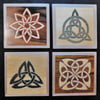 Wood Veneer Coaster set