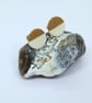 Ceramic Earrings Studs CHOOSE COLOUR Lime Pink Peppermint Cappuccino Brown Green - Image 1