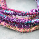 Arty Dreads for Shoulder Length Hair (mainly purples, pinks & turquoise)