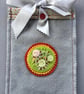 Hand Embroidered Felt Button Bag