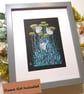 Three Cabbage White Butterflies original wall art, small drawing - Image 5