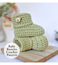 Button Baby Booties Crochet Pattern PDF – 3 Sizes  - Image 1