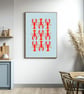 Watercolour Lobster Print - Pink & Orange Lobsters - Coastal Kitchen Wall Art - Image 7